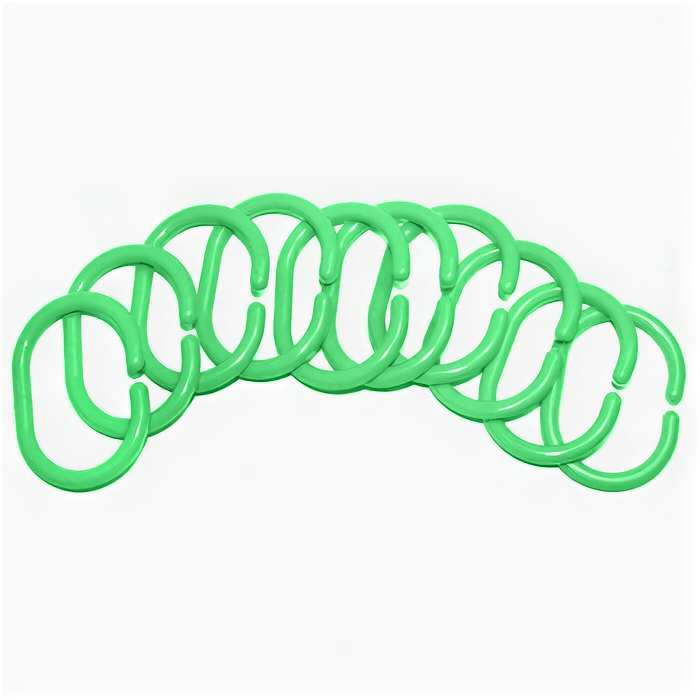 фото Кольцо для штор ST AC09004 зелёное (комплект 10 шт.)