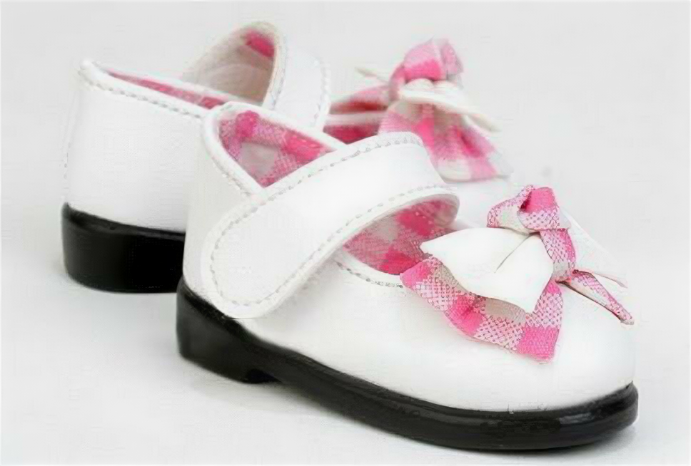 Iplehouse Shoes IHS_S06 pink (Бело-розовые туфли для кукол Иплхаус 45 см)