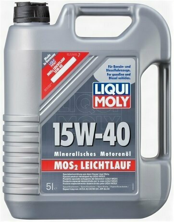 Полусинтетическое моторное масло LIQUI MOLY MoS2 Leichtlauf 15W-40