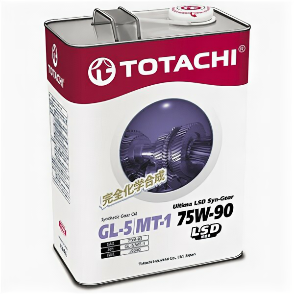 Масло трансмиссионное TOTACHI Ultima Syn-Gear 75W90 4л синтетика