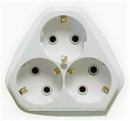 фото Кунцево-Электро роз. ОУ 3 мест. бел. (земля, пласт. осн.) РА10/16-833 (арт. 429304)