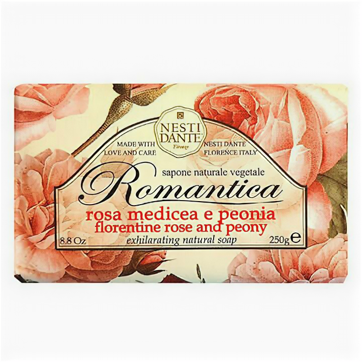 Мыло Nesti Dante Romantica Флорентийская роза и пион - Parfum-City