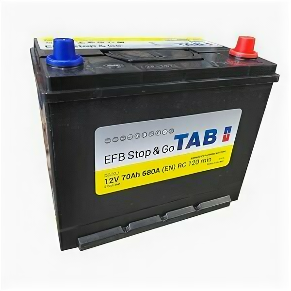 Аккумулятор TAB EFB Stop&GO 70 Ач 680А обр. пол. (57029)