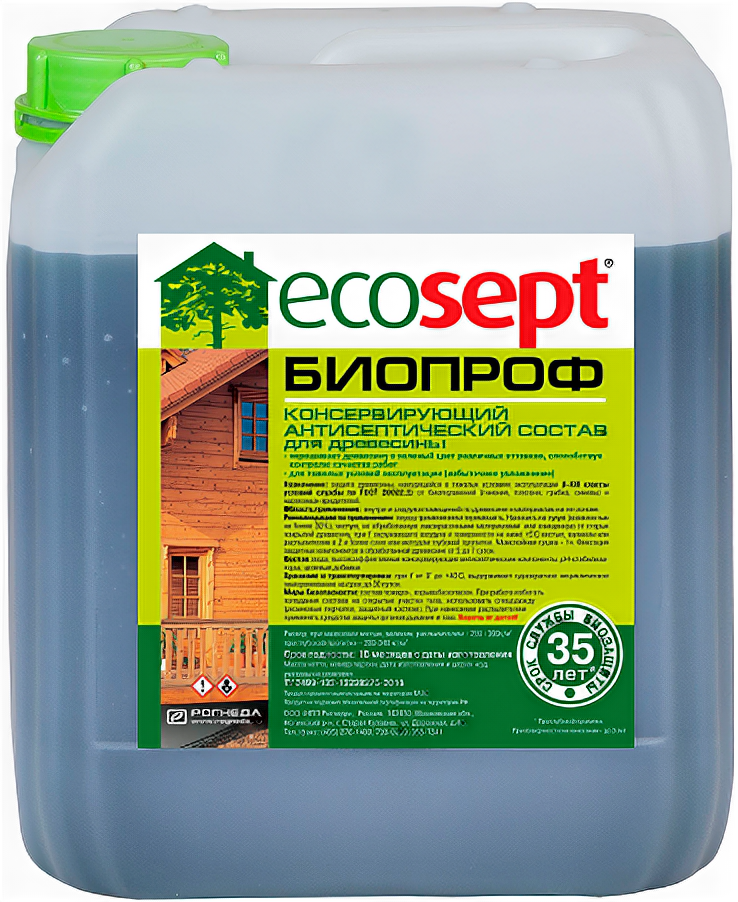 Антисептический консервирующий состав для древесины фисташковый Ecosept Биопроф (5кг)