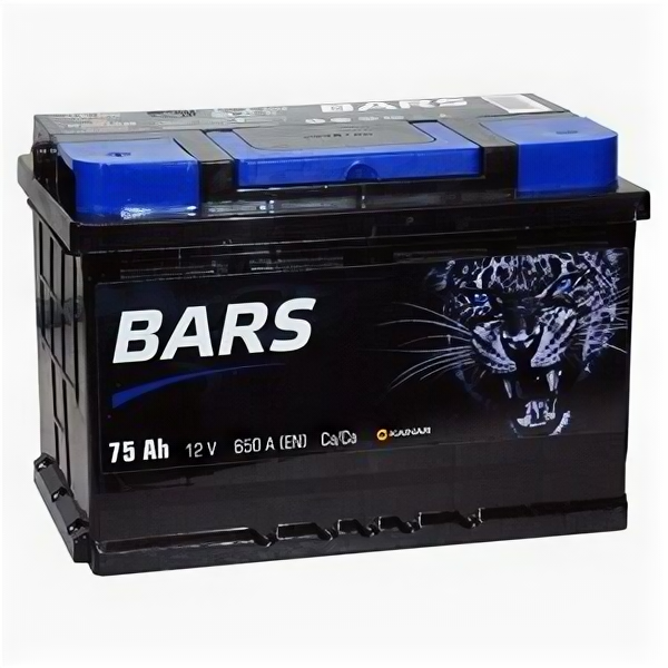 Аккумулятор Bars 75 Ач 650А обратная полярность