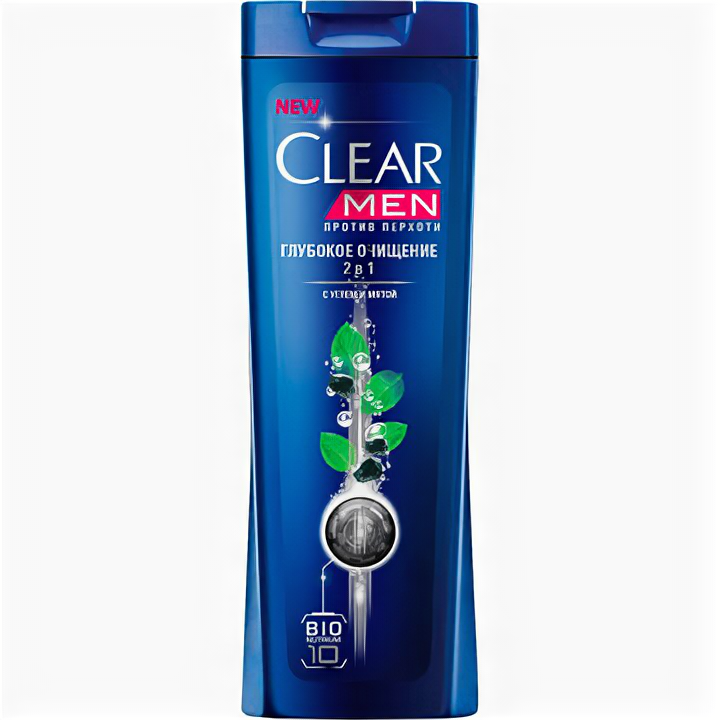 Шампунь Clear Men 2в1 Глубокое очищение - Unilever