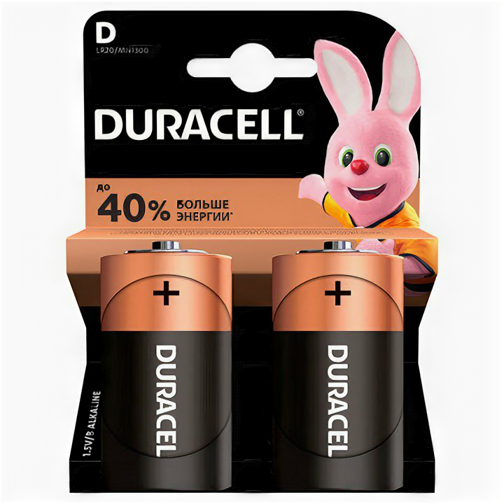 БАТ. DURACELL D BASIC 2ШТ