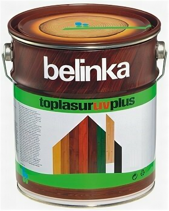 Лазурное Покрытие Belinka UV Plus 10л с Воском Бесцветное / Белинка Топлазурь УВ Плюс