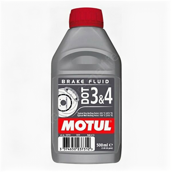 Тормозная жидкость Motul Brake Fluid DOT3&4 0.5л 102718