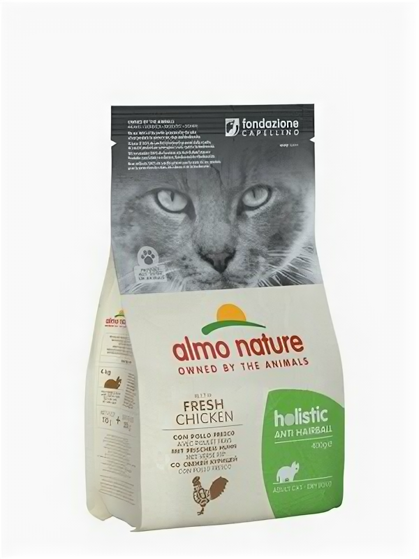 Almo Nature Для кошек контроль вывода шерсти с Курицей и Рисом (Holistic - Anti-Hairball - Chicken) 673 2 кг 20362 (2 шт)