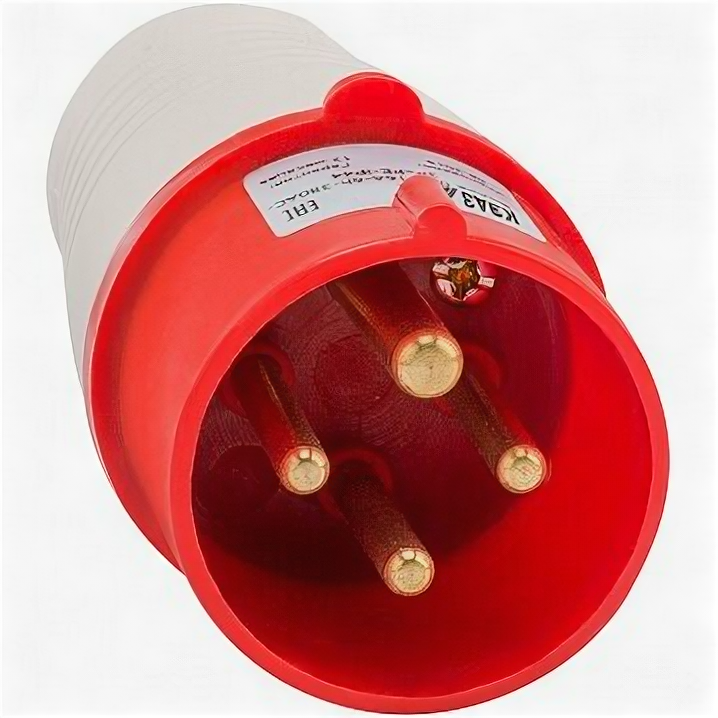 фото Вилка кабельная 014-16А-6h-380AC-3P+PE-IP44 | код. 222737 | КЭАЗ (2шт.в упак.)