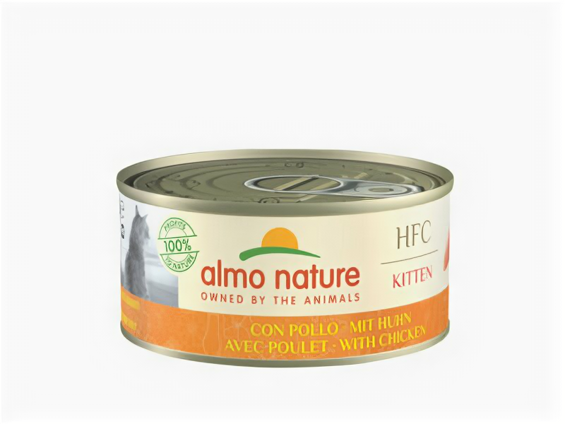 фото Almo Nature консервы Полнорационные консервы для Котят с Курицей (HFC - Complete - Kitten - Chicken ) 5120H | HFC Complete Kitten Chicken 0,15 кг 49245 (6 шт)