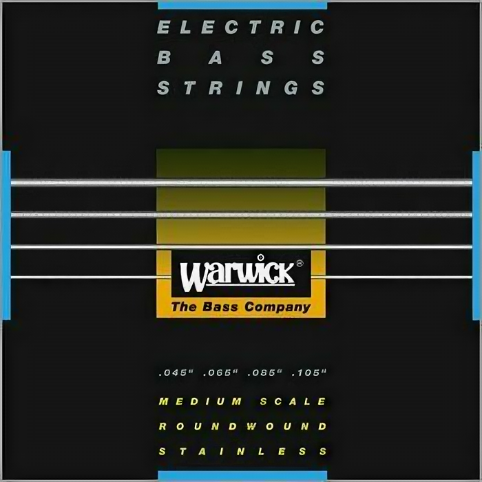 Warwick 40210 ML4 струны для бас-гитары Black Label 40-100, сталь
