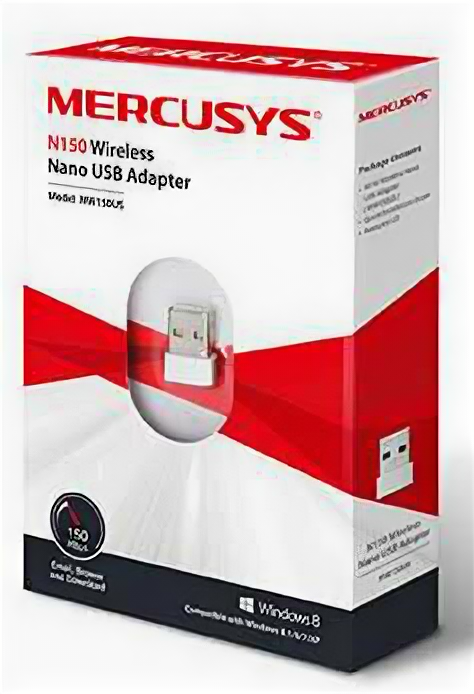 Wi-Fi адаптер Mercusys MW150US Wi-Fi 4 (802.11n) USB 2.0