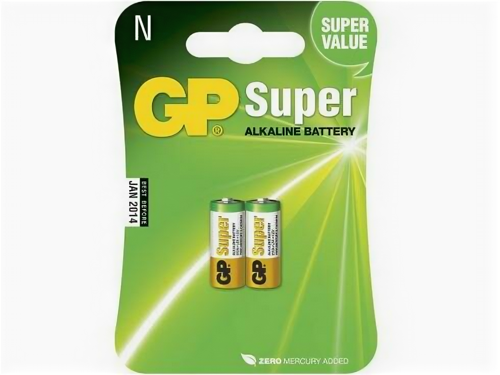 Батарейка LR1 GP 2шт. Super Alkaline 910A