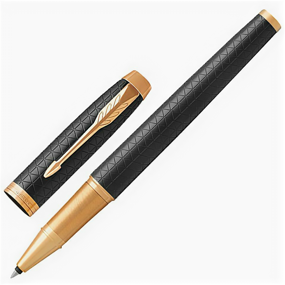 Ручка роллер Parker IM Premium (CW1931660) Black GT F чернила черн. подар.кор. - фото №1
