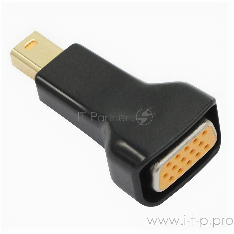 Переходник/адаптер VCOM VGA - mini DisplayPort (CA335), 0.12 м, 1 шт., черный VCOM Telecom - фото №1