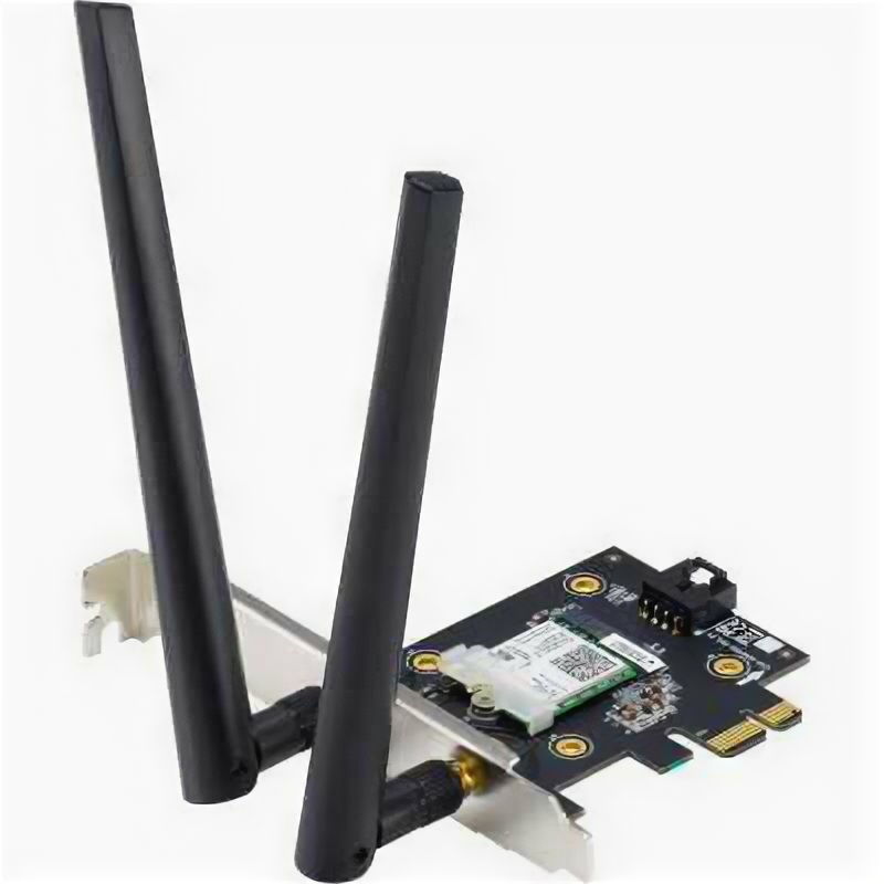 ASUS Сетевой адаптер WiFi + Bluetooth Asus PCE-AX3000 AX3000 PCI Express (ант.внеш.съем) 2ант.