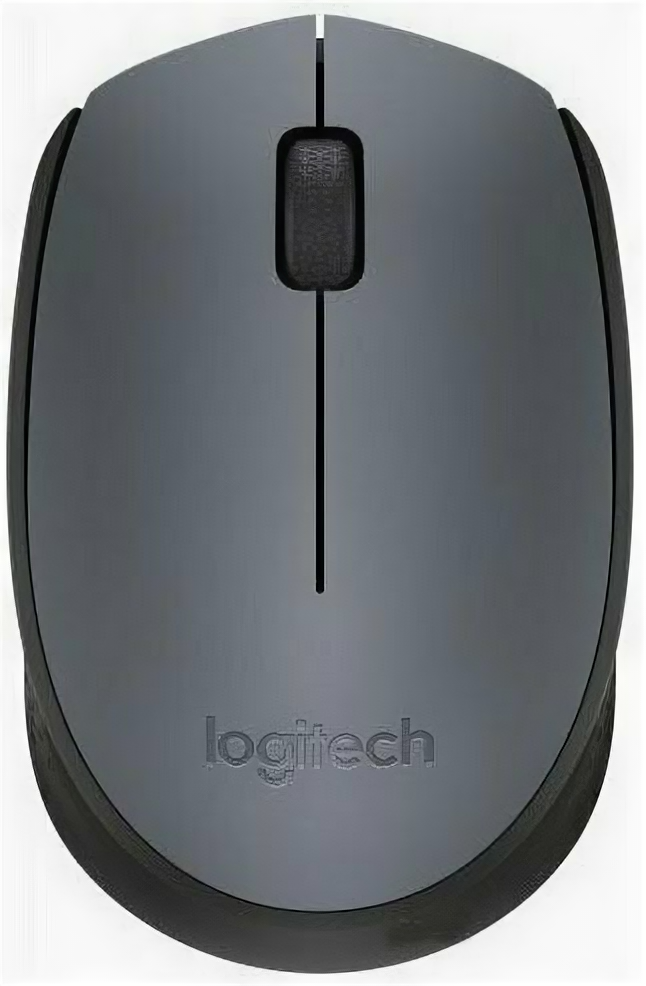  Logitech M170 Wireless Mouse Grey-Black USB (910-004642)