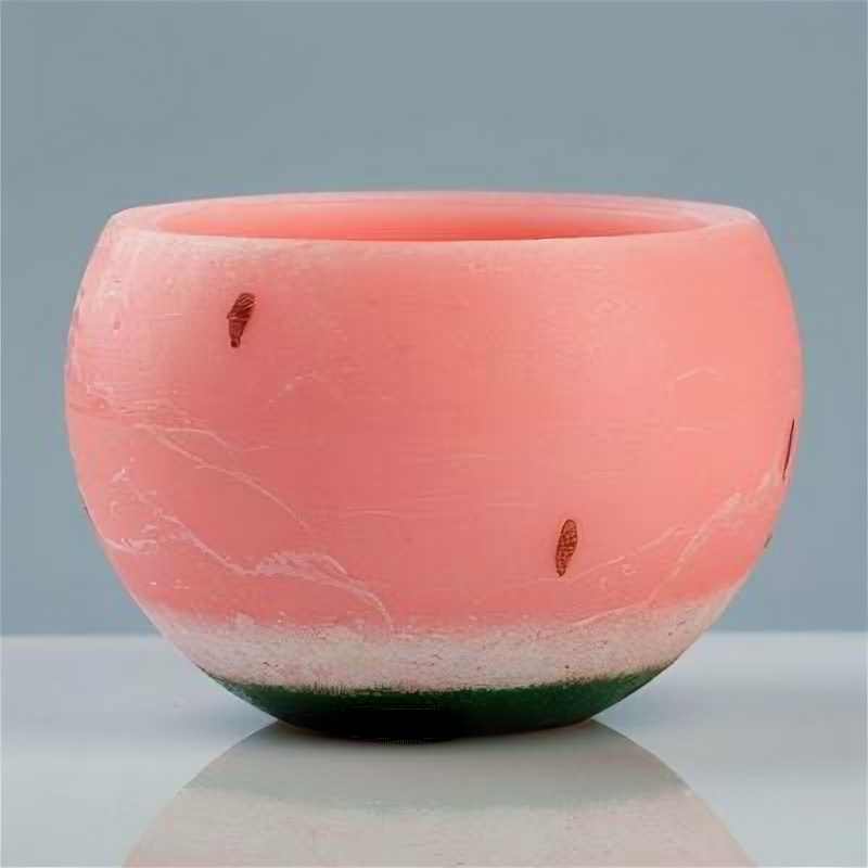 Подсвечник / лампион круглый "Арбуз", 14.4×10 см, розовый, Trend Decor Candle - фотография № 2