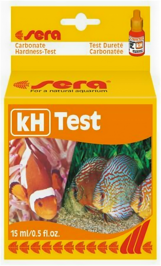 Sera Тест Sera kH-Test карбонатная жесткость для аквариумной воды, 15 мл