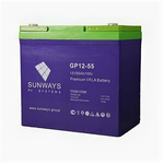 Аккумулятор Sunways GP 12-55 (12В 55 Ач) AGM - изображение