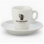 Чашка с блюдцем эспрессо Hausbrandt, 70мл - изображение