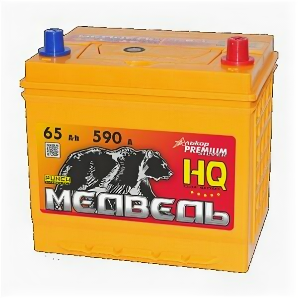 Аккумулятор Тюменский Медведь 75D23L 65 Ач 590А обр. пол.