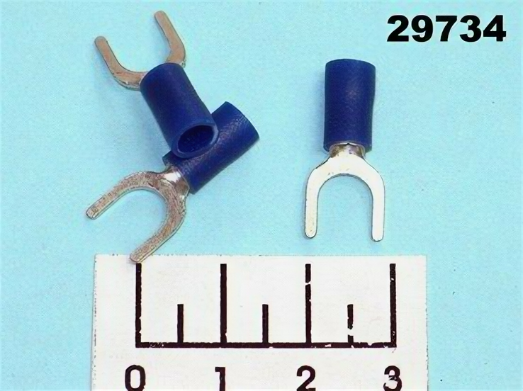 фото Клемма U-образная 6мм синяя VY2-6