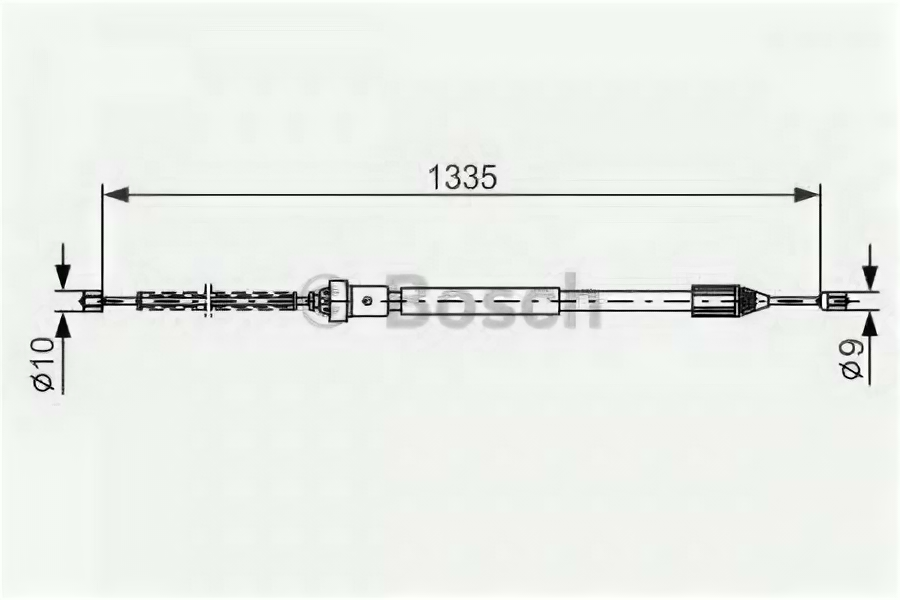 Трос стояночного тормоза RENAULT Clio левый BOSCH 1987477783