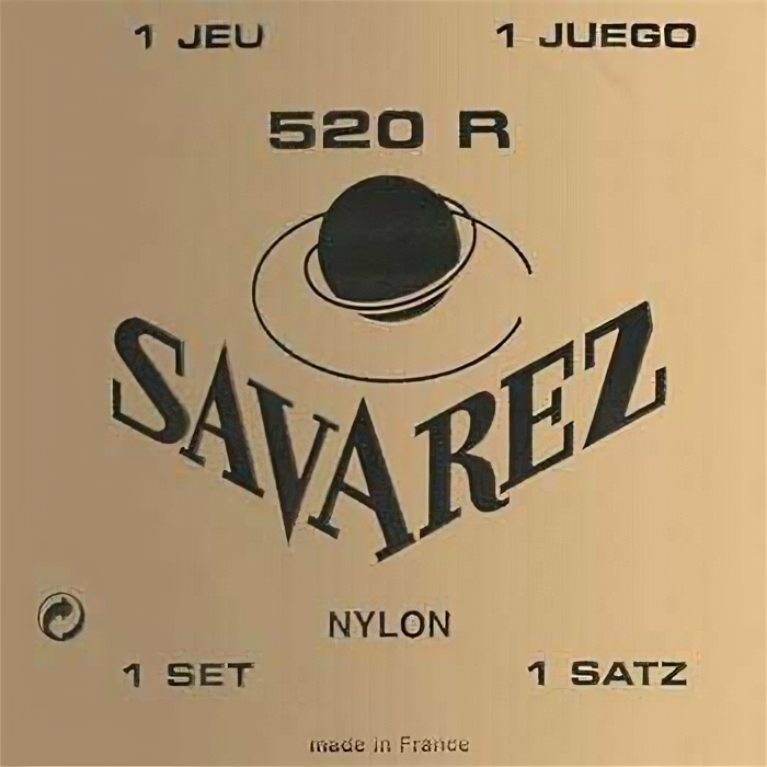 Savarez 520R Traditional Red high tension струны для класической гитары, нейлон