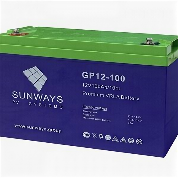 Аккумулятор Sunways GP 12-100 (12В 100 Ач) AGM