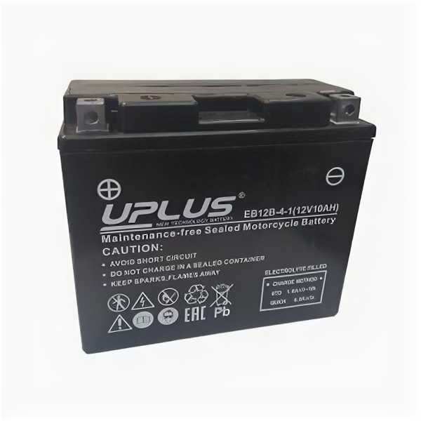 Аккумулятор мото Uplus EB12B-4-1 (YT12B-BS, YT12B-4) AGM
