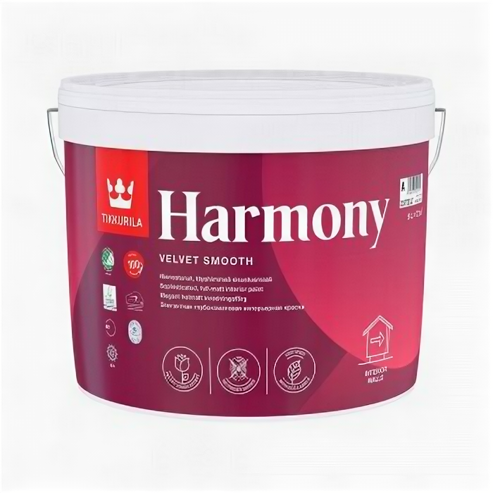 Tikkurila Harmony / Тиккурила Гармония глубокоматовая краска для стен и потолков 0.9 литра