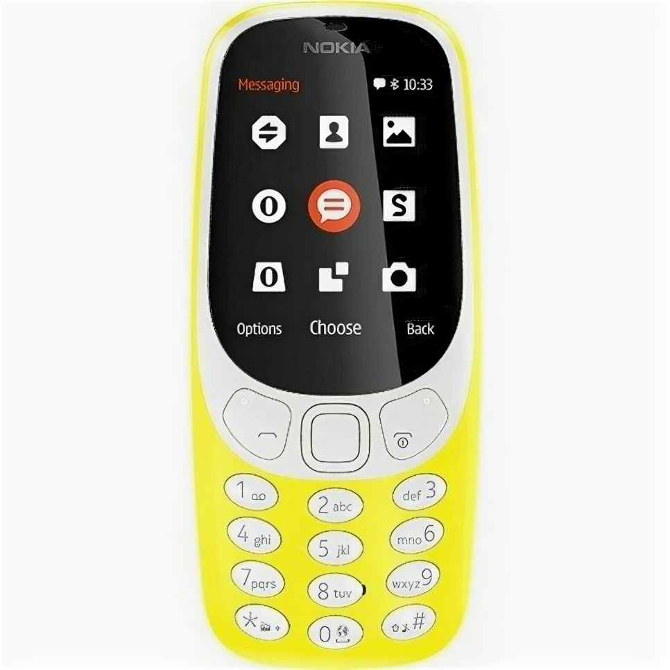 Nokia Мобильный телефон Nokia 3310 DS (2017) Yellow TA-1030 A00028100