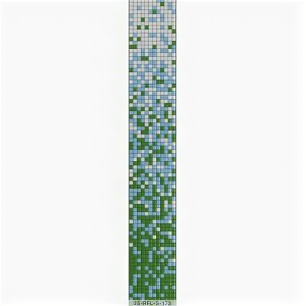 Мозаика стеклянная Reexo M173 цвет: микс растяжка (белый+голубой 10%+зеленый 10%)