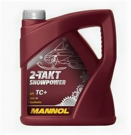 Масло Mannol мототехника 2T-Takt Snow Power синтетическое 4 л, 1431