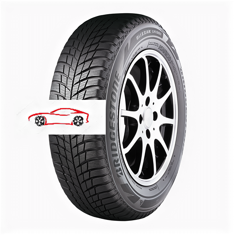 Зимние нешипованные шины Bridgestone Blizzak LM001 AO (235/55 R18 100H)