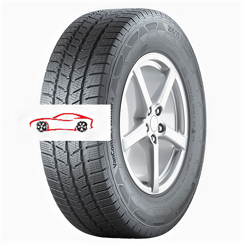 Зимние нешипованные шины Continental VanContact Winter 205/65 R15C 102/100T