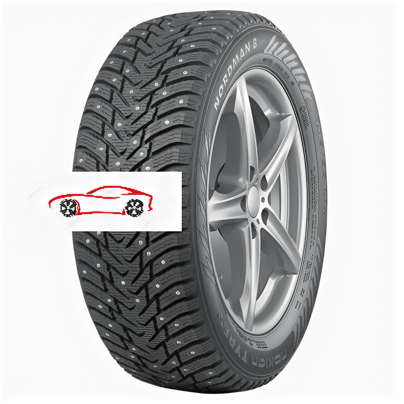 Зимние шипованные шины Nokian Tyres Nordman 8 215/55 R16 97T