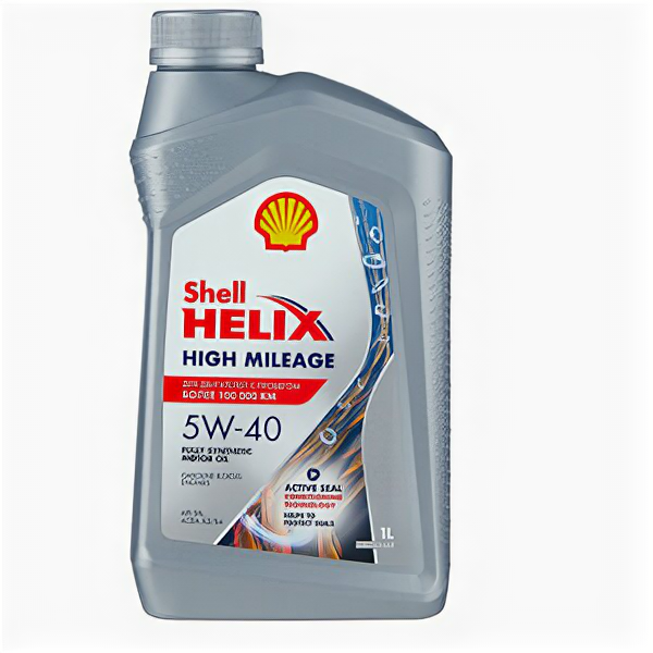 Масло моторное SHELL Helix High Milleage 5W-40 1л