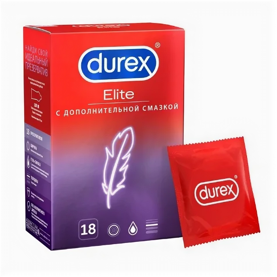 Durex Elite презервативы сверхтонкие 18 шт.