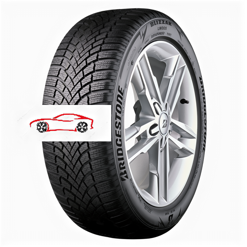 Зимние нешипованные шины Bridgestone Blizzak LM005 (195/55 R16 87H)