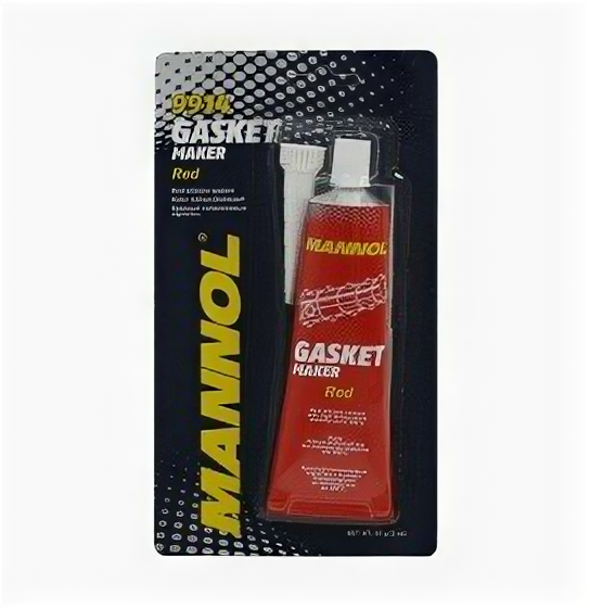 9914 Красный силиконовый герметик (от -50 С до +300 С) / Gasket Maker Red (85гр.) MANNOL