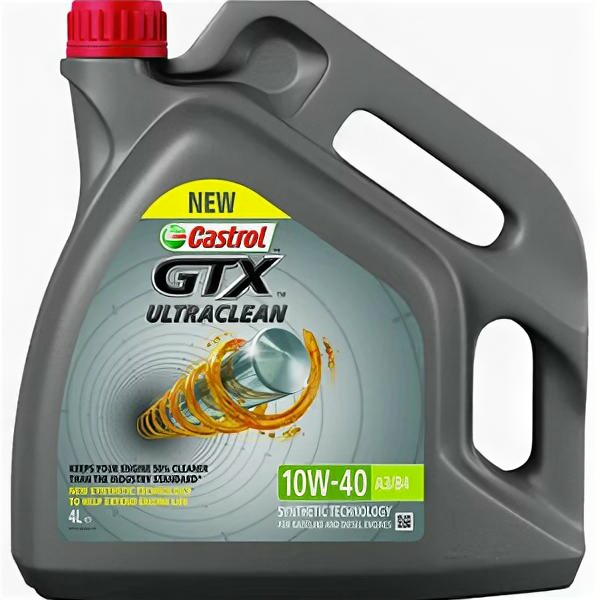 Масло моторное Castrol GTX ULTRACLEAN 10W-40 4л полусинтетика 15A4E0