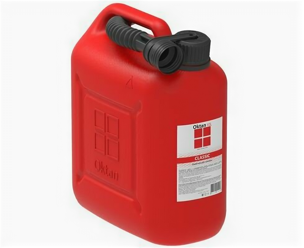 фото Канистра пластик 10л с лейкой Oktan Classic, красная