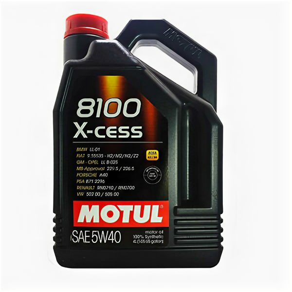 Масло моторное Motul 8100 X-cess A3/B3/B4 5W-40 5л синтетика 109776