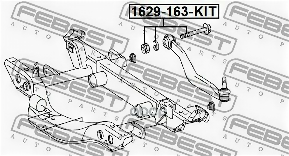 Болт С Эксцентриком Ремкомплект Mercedes Benz Ml 230 163. Febest 1629-163-Kit Febest арт. 1629-163-KIT - фотография № 2