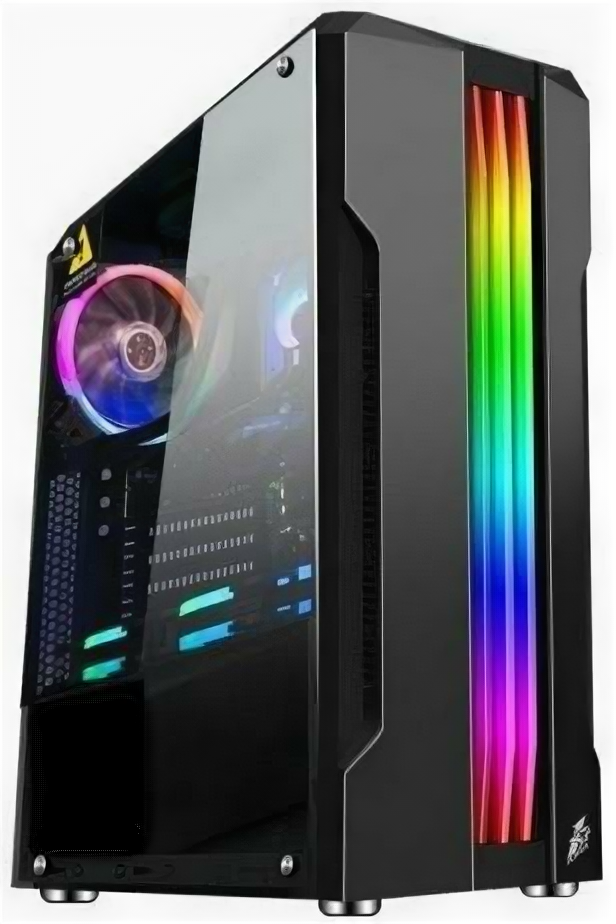 Корпус ATX 1stPlayer R3-A-1R1 Без БП чёрный