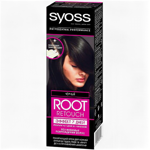 Набор из 3 штук Тонирующее средство SYOSS Root Retouch 60мл эффект 7 дней ЧёрныйТонирующий крем для корней